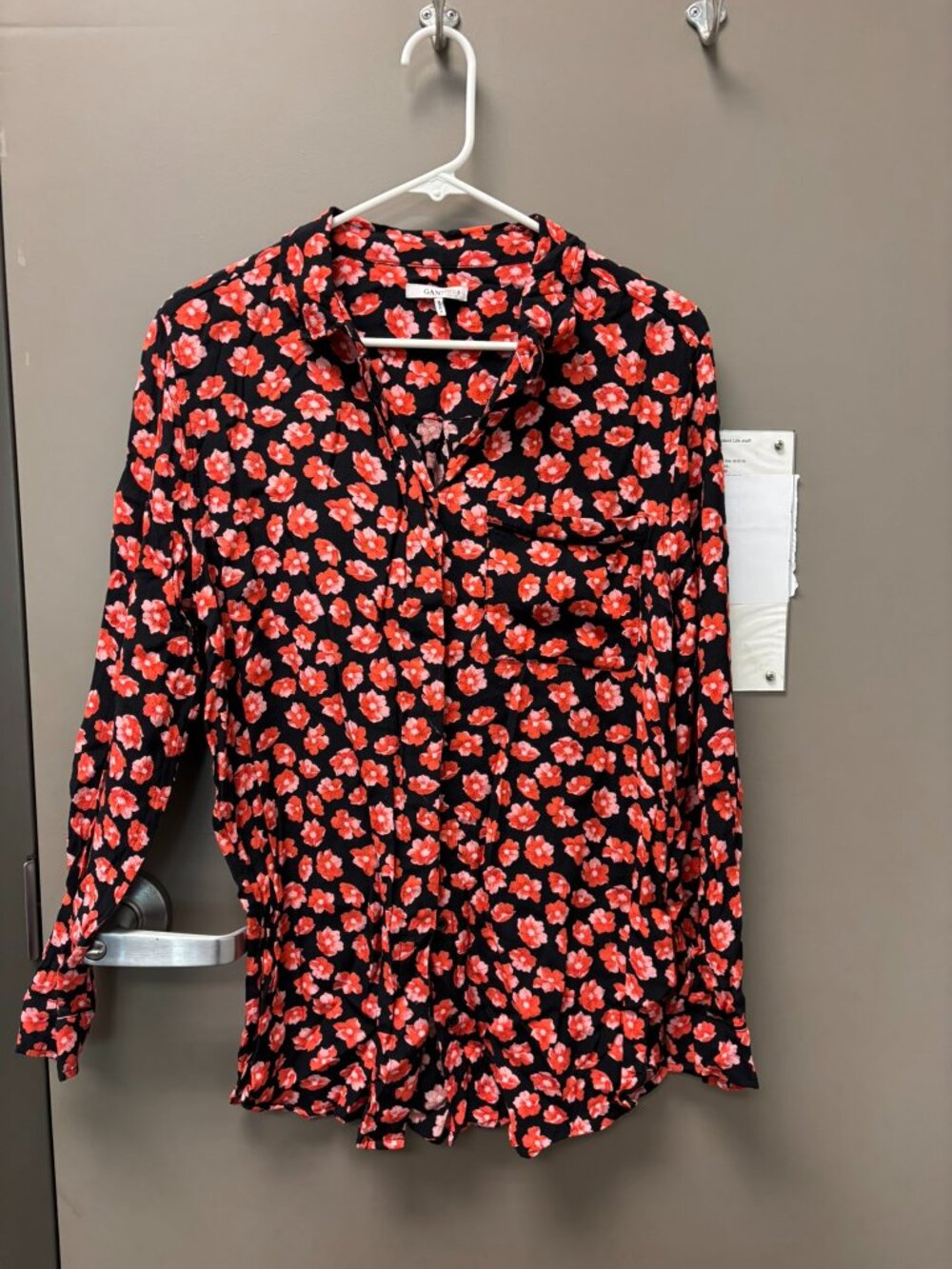 Ganni floral blouse, from RTR sample sale, size large